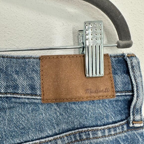 Madewell Size 27 The Mid-Rise Perfect Vintage Jean Medium Wash Distressed Casual - Picture 5 of 9
